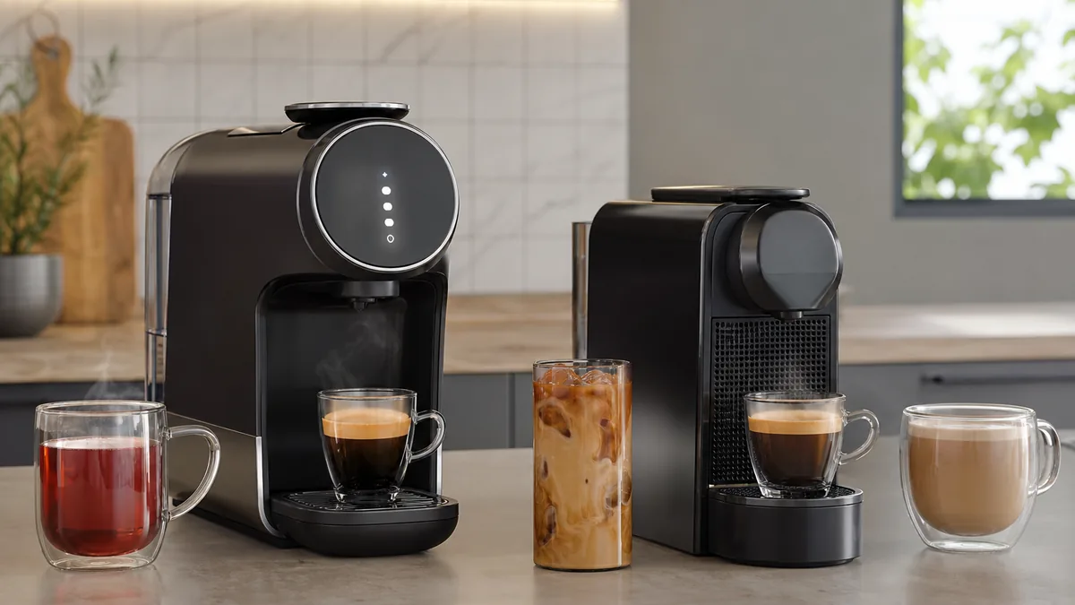 Comparativa de dos cafeteras de cápsulas para bebidas variadas